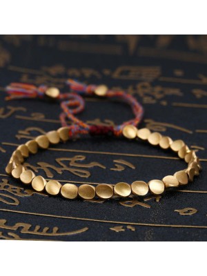 Copper beads promote healing and balance, while Tibetan energy brings spiritual protection