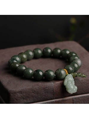 Emerald attracts abundance, while Pixiu protects and brings good fortune