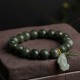 Emerald attracts abundance, while Pixiu protects and brings good fortune Emerald attracts abundance, while Pixiu protects and brings good fortune