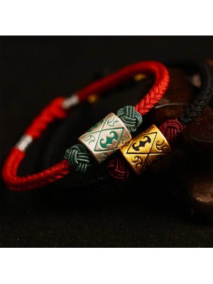 The red string provides good luck and protection against negative energy