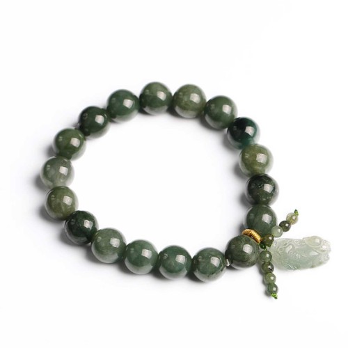 Emerald attracts abundance, while Pixiu protects and brings good fortune Emerald attracts abundance, while Pixiu protects and brings good fortune