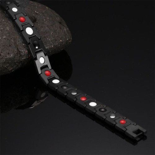 The Mani mantra enhances healing, while Germanium Titanium promotes energy protection