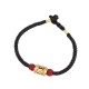 The red string provides good luck and protection against negative energy
