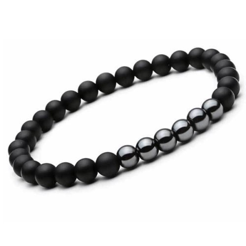 Agate and Hematite provide balancing and protective qualities, fostering stability Agate and Hematite provide balancing and protective qualities, fostering stability