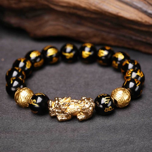 Black Obsidian protects, and Pixiu attracts wealth, prosperity, and good fortune Black Obsidian protects, and Pixiu attracts wealth, prosperity, and good fortune