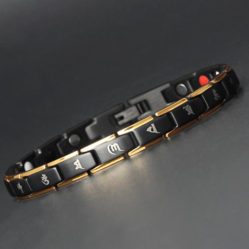 The Mani mantra enhances healing, while Germanium Titanium promotes energy protection