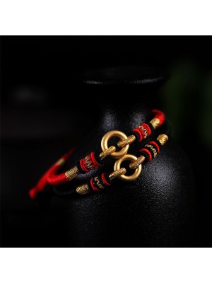 Dragon knots provide protection, while the bracelet symbolizes friendship and good fortune