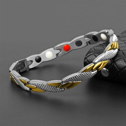 The dragon scale design symbolizes strength and protection, while magnetic therapy promotes vitality