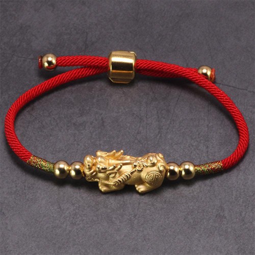 The red string and Pixiu attract wealth, good fortune, and financial prosperity The red string and Pixiu attract wealth, good fortune, and financial prosperity