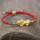 The red string and Pixiu attract wealth, good fortune, and financial prosperity The red string and Pixiu attract wealth, good fortune, and financial prosperity