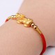 The red string and Pixiu attract wealth, good fortune, and financial prosperity The red string and Pixiu attract wealth, good fortune, and financial prosperity