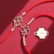 The four-leaf clover symbolizes luck and brings blessings, positivity, and fortune The four-leaf clover symbolizes luck and brings blessings, positivity, and fortune