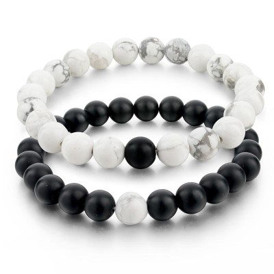 Yin and Yang symbolize balance, and the beads enhance harmony and energy flow