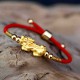 The red string and Pixiu attract wealth, good fortune, and financial prosperity The red string and Pixiu attract wealth, good fortune, and financial prosperity
