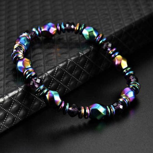 Magnetic Hematite promotes wellness and healing, and the rainbow color enhances positivity Magnetic Hematite promotes wellness and healing, and the rainbow color enhances positivity
