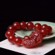 Red Agate attracts wealth and abundance, and the Pixiu provides protection and good fortune Red Agate attracts wealth and abundance, and the Pixiu provides protection and good fortune