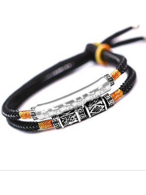 The Mani mantra offers spiritual healing, while silver provides protection