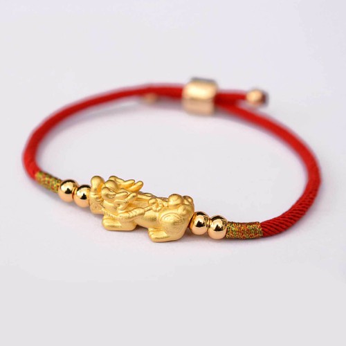 The red string and Pixiu attract wealth, good fortune, and financial prosperity The red string and Pixiu attract wealth, good fortune, and financial prosperity