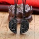 Dragon and Phoenix Obsidian Balancing Necklace - Love Union & Family Blessing Dragon and Phoenix Obsidian Balancing Necklace - Love Union & Family Blessing