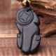Black Obsidian Pixiu Protection Necklace - Wealth Lock & Evil Repelling Black Obsidian Pixiu Protection Necklace - Wealth Lock & Evil Repelling