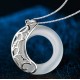Obsidian Dragon and Opal Phoenix Couple Protection Necklace - Marriage Harmony & Home Safety