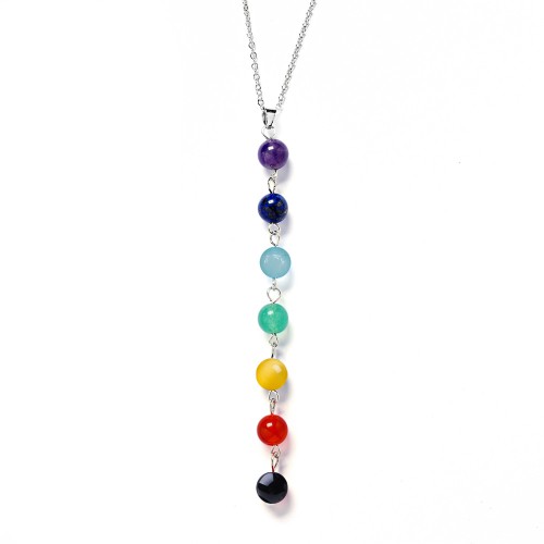 7 Chakra Healing Crystal Necklace - Energy Balance & Spiritual Awakening 7 Chakra Healing Crystal Necklace - Energy Balance & Spiritual Awakening