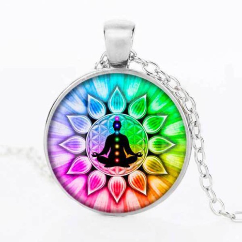 7 Chakra Healing Pendant Necklace - Aura Cleansing & Stress Relief
