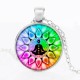 7 Chakra Healing Pendant Necklace - Aura Cleansing & Stress Relief