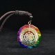 7 Chakra Orgonite Energy Pendant Necklace - Aura Cleansing & Stress Relief 7 Chakra Orgonite Energy Pendant Necklace - Aura Cleansing & Stress Relief