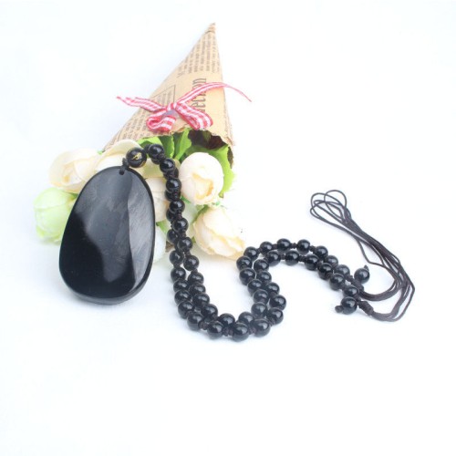 Black Obsidian Buddha Necklace for Protection - Negative Energy Blocking & Mental Clarity Black Obsidian Buddha Necklace for Protection - Negative Energy Blocking & Mental Clarity