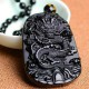 Obsidian Dragon Success Necklace - Career Breakthrough & Authority Ascension