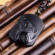 Black Obsidian Wolf Pendant Necklace - Leadership Power & Pack Loyalty Black Obsidian Wolf Pendant Necklace - Leadership Power & Pack Loyalty