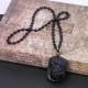 Black Obsidian Wolf Pendant Necklace - Leadership Power & Pack Loyalty Black Obsidian Wolf Pendant Necklace - Leadership Power & Pack Loyalty