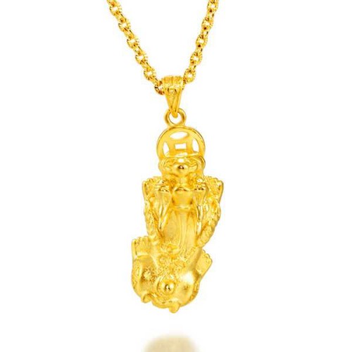 Gold Pixiu Necklace - Attracting Wealth - Wealth Magnetism & Financial Safety Gold Pixiu Necklace - Attracting Wealth - Wealth Magnetism & Financial Safety
