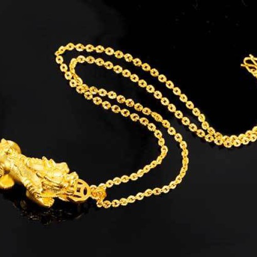 Gold Pixiu Necklace - Attracting Wealth - Wealth Magnetism & Financial Safety Gold Pixiu Necklace - Attracting Wealth - Wealth Magnetism & Financial Safety