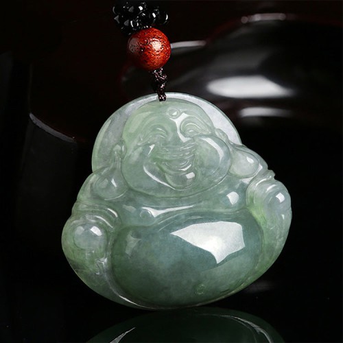 Jade Laughing Buddha Necklace - Joy Manifestation & Stress Relief Jade Laughing Buddha Necklace - Joy Manifestation & Stress Relief