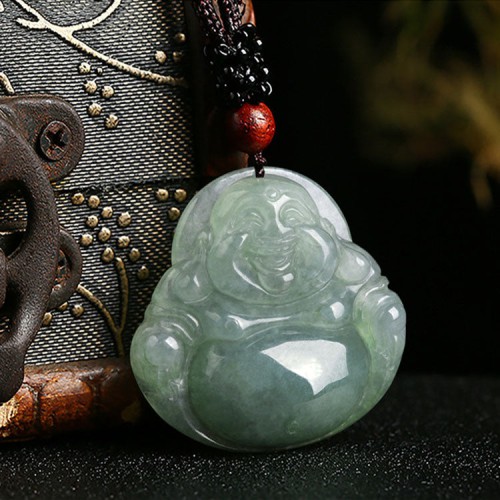 Jade Laughing Buddha Necklace - Joy Manifestation & Stress Relief Jade Laughing Buddha Necklace - Joy Manifestation & Stress Relief