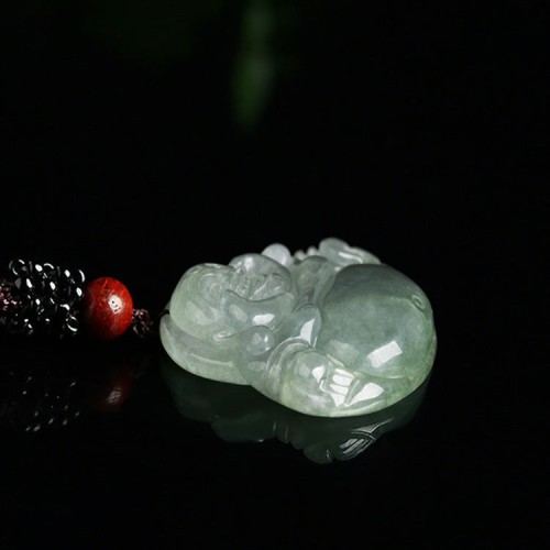 Jade Laughing Buddha Necklace - Joy Manifestation & Stress Relief Jade Laughing Buddha Necklace - Joy Manifestation & Stress Relief
