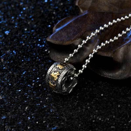 Tibetan Om Mani Padme Hum Lotus Pendant - Wisdom Enlightenment & Universal Compassion Tibetan Om Mani Padme Hum Lotus Pendant - Wisdom Enlightenment & Universal Compassion