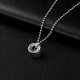 Tibetan Om Mani Padme Hum Lotus Pendant - Wisdom Enlightenment & Universal Compassion