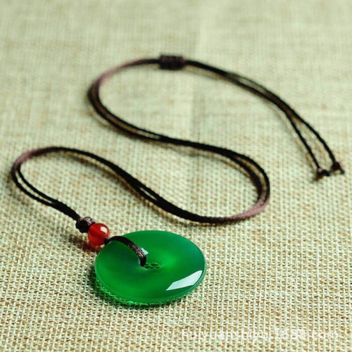 Natural Green Jade Harmony Necklace - Peace & Health Natural Green Jade Harmony Necklace - Peace & Health