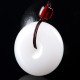Natural White Jade Purity Necklace - Spiritual Clarity & Moral Integrity Natural White Jade Purity Necklace - Spiritual Clarity & Moral Integrity
