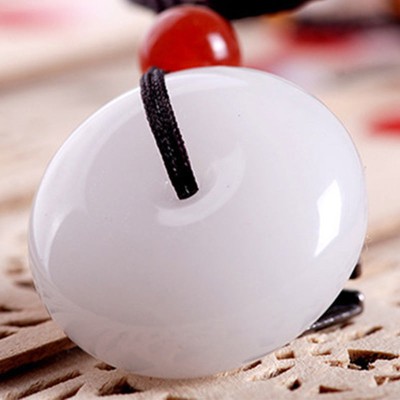 Natural White Jade Purity Necklace - Spiritual Clarity & Moral Integrity