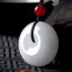 Natural White Jade Purity Necklace - Spiritual Clarity & Moral Integrity Natural White Jade Purity Necklace - Spiritual Clarity & Moral Integrity
