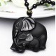 Black Obsidian Elephant Necklace - Stability & Wealth Guardianship