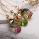Watermelon Tourmaline Necklace - Emotional Healing & Heart Chakra Activation Watermelon Tourmaline Necklace - Emotional Healing & Heart Chakra Activation