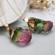 Watermelon Tourmaline Necklace - Emotional Healing & Heart Chakra Activation Watermelon Tourmaline Necklace - Emotional Healing & Heart Chakra Activation