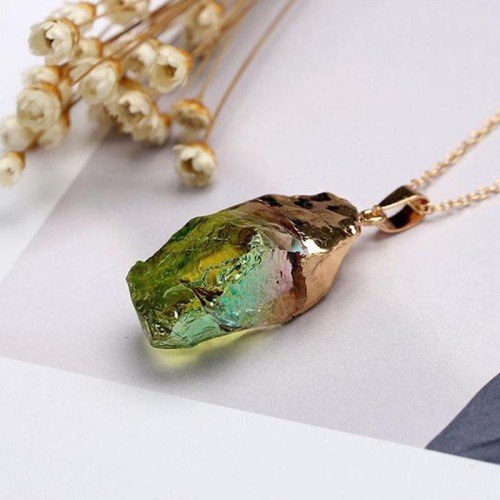Watermelon Tourmaline Necklace - Emotional Healing & Heart Chakra Activation Watermelon Tourmaline Necklace - Emotional Healing & Heart Chakra Activation