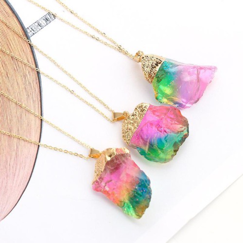 Watermelon Tourmaline Necklace - Emotional Healing & Heart Chakra Activation Watermelon Tourmaline Necklace - Emotional Healing & Heart Chakra Activation