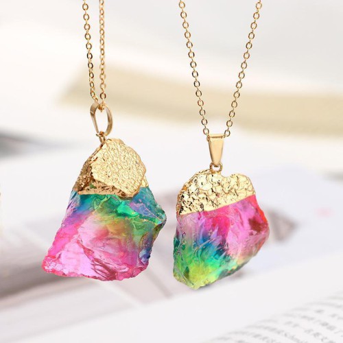 Watermelon Tourmaline Necklace - Emotional Healing & Heart Chakra Activation Watermelon Tourmaline Necklace - Emotional Healing & Heart Chakra Activation